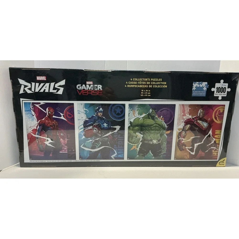 Marvel Rivals, Gamer Verse, 4 Puzzles- 4 Marvel Characters NEW SEALED Free Ship
